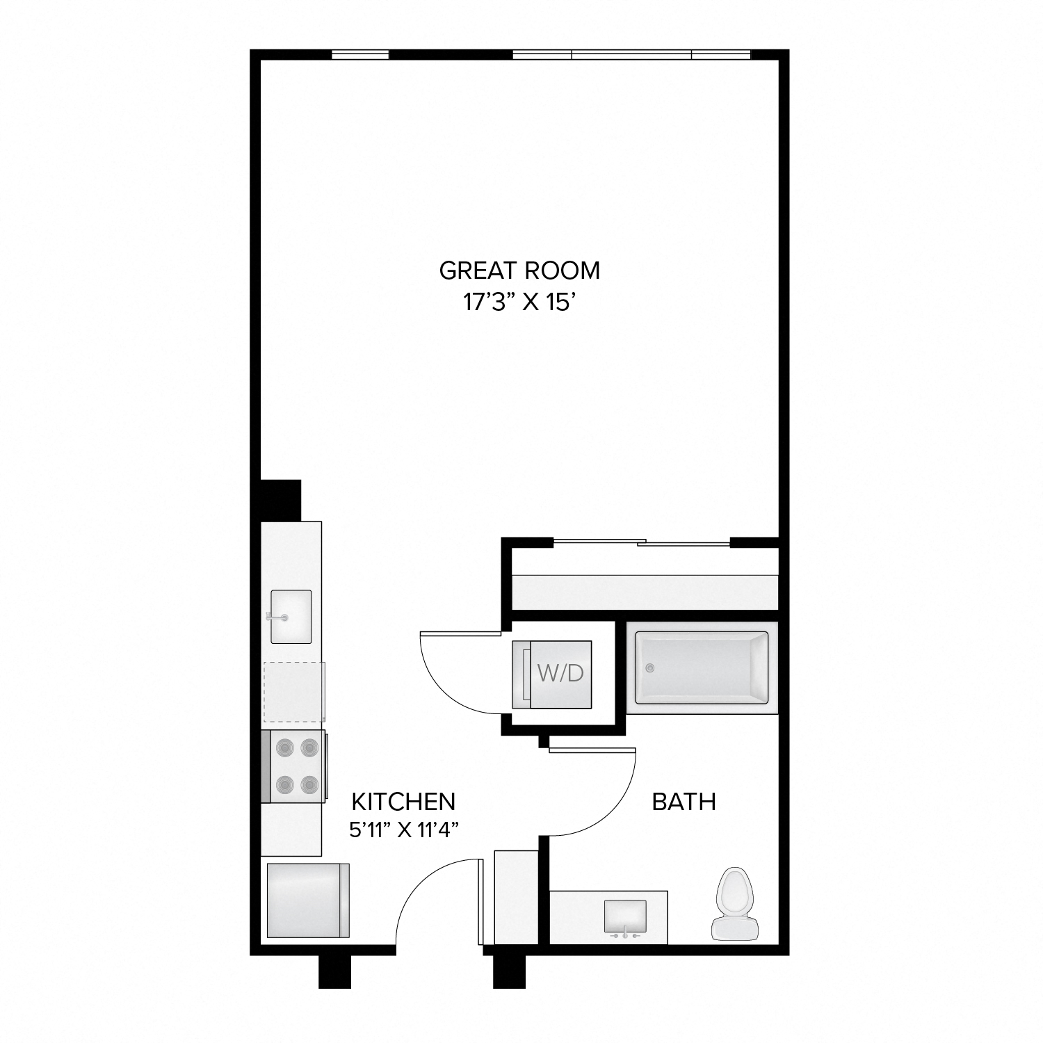 Floor plan layout diagram for The Harrison